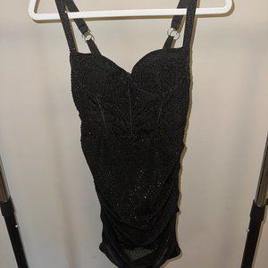 Oh Polly Sheer Embellished Dress